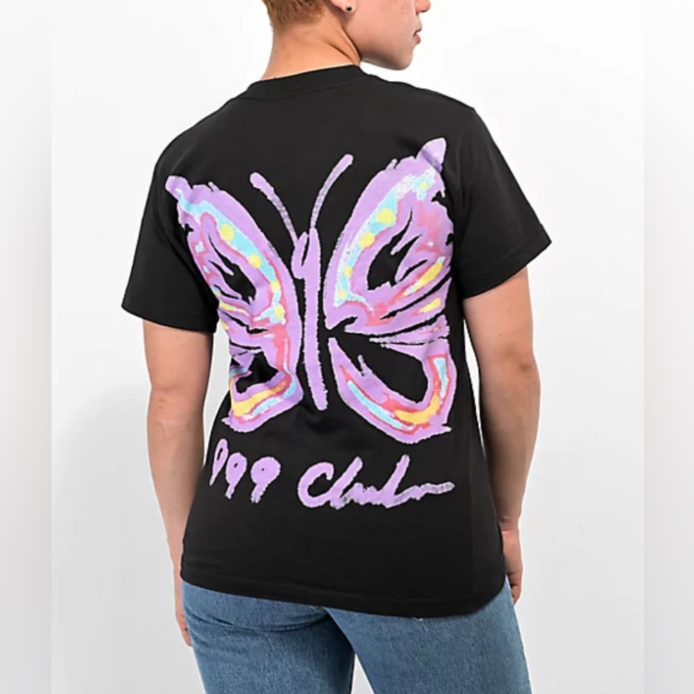 999 Club by Juice WRLD Butterfly Black T-Shirt